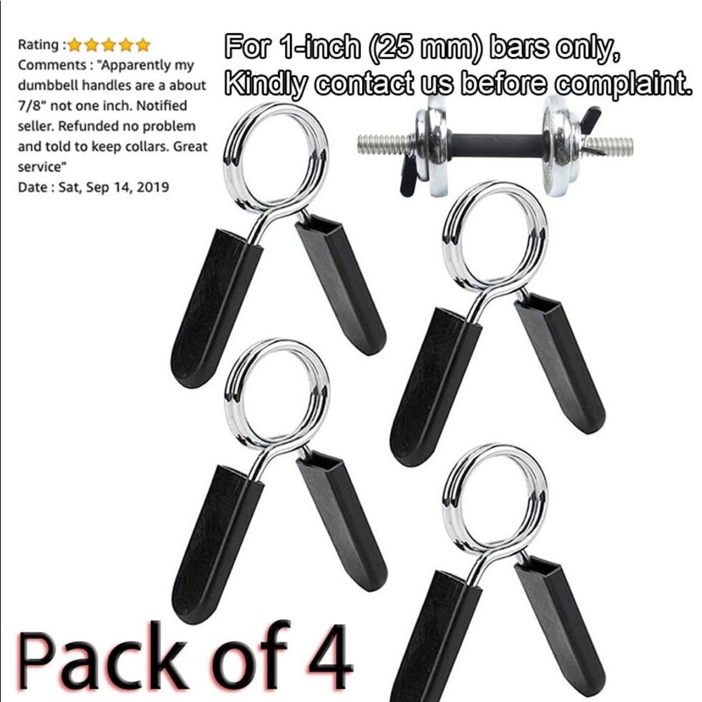 1 inch barbell clamps